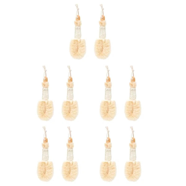 2 Pcs Silk Bath Brush Miss Exfoliating Loofah Scrubber for Body Shower