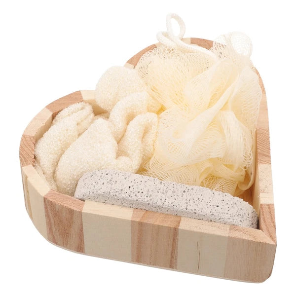 Heart-shaped Bath Brush Bathing Supplies Exfoliating Body Scrubber