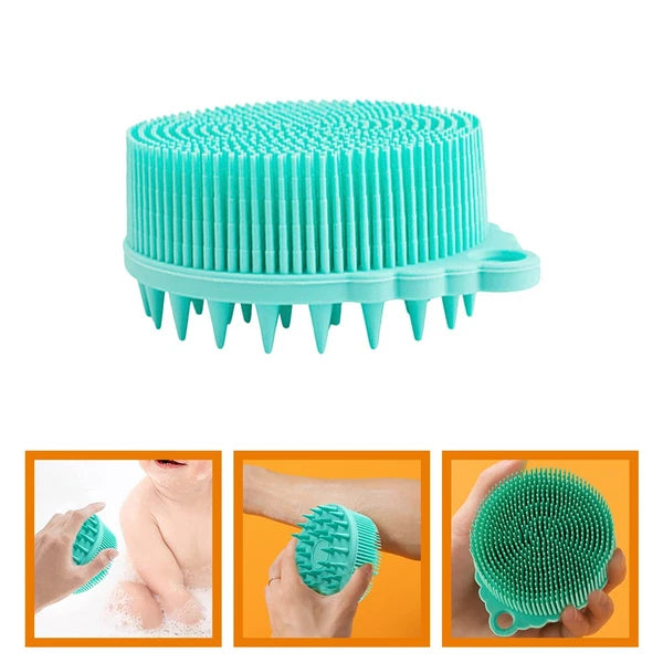 Silicone Bath Brush Toddler Child Sensory Brushes Baby Hair Scrub for Body