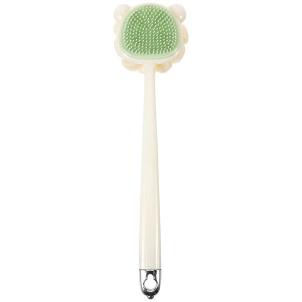 Long Handle Bath Brush Soft Bristles Back Scrubber for Shower Use