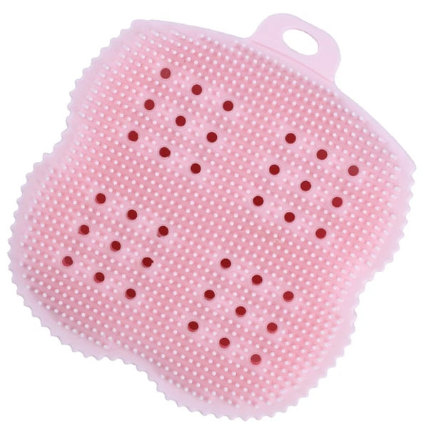 1PC Silicone Bath Towel Portable Bathing Back Rubs Brush Bathing Artifact