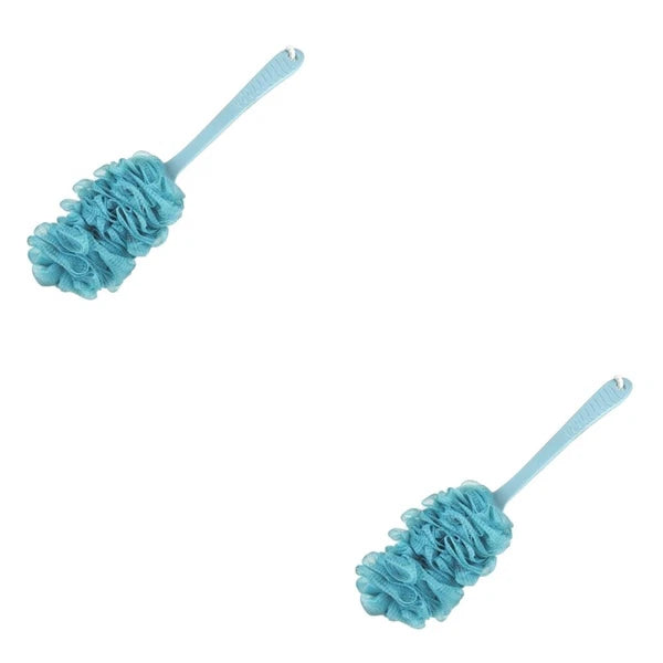 Bath Brush and Towel Body Shower Back Scrubber Scrubbing Long Handle