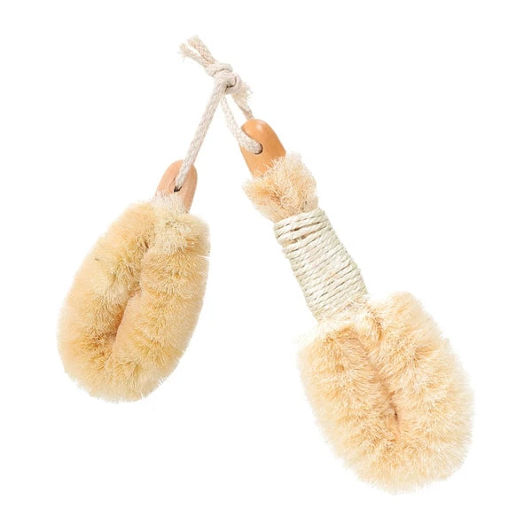 2 Pcs Silk Bath Brush Exfoliating Shower Body Brushes Miss Man Scrubbers for