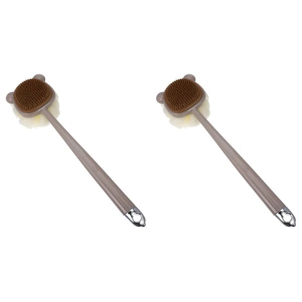 Bath Brush Long Handle Back Scrubber Dual-side Shower Brush Bathing Brush Bath
