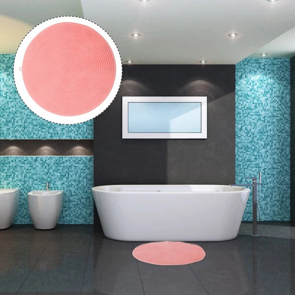 Silicone Foot Brush Bath Scrubber Shower Cleaner Massager Mat Feet