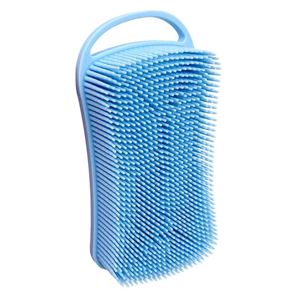 Silicone Bath Brush with Hook Silicone Shampoo Brush Double-sided Shower Brush
