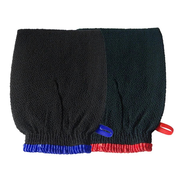 2 Pcs Exfoliating Gloves Bath Scrubber for Body Brush Exfoliator