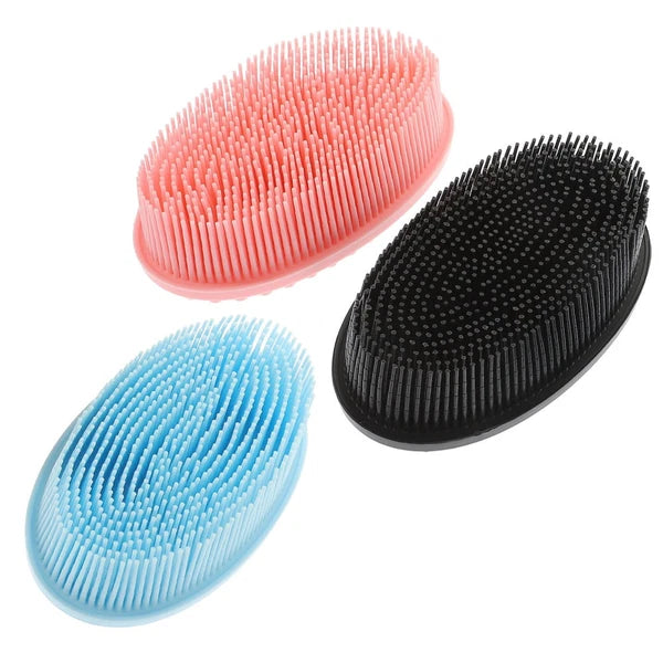 3 Pcs Shampoo Bath Brush Child Body Scrub Shower Scrubber for Men