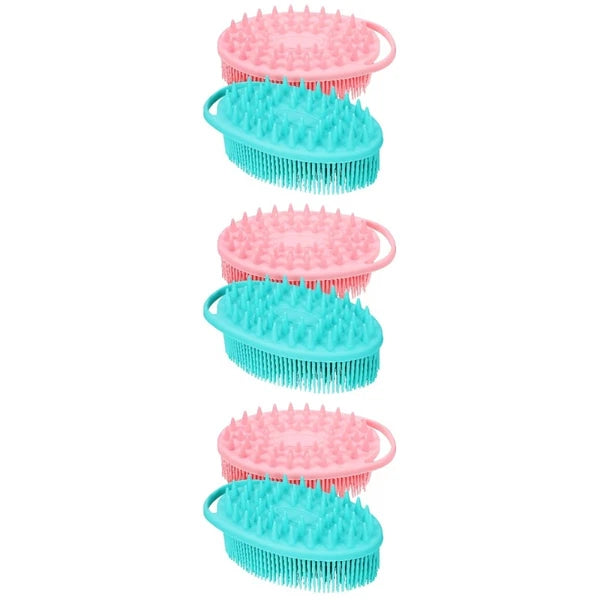 2 Pcs Massage Bath Brush Miss Silicone Exfoliating Shower Brushes
