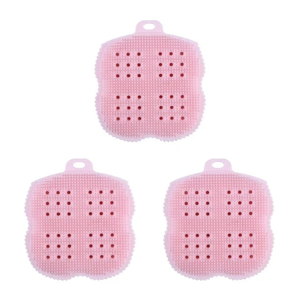 1PC Silicone Bath Towel Portable Bathing Back Rubs Brush Bathing Artifact