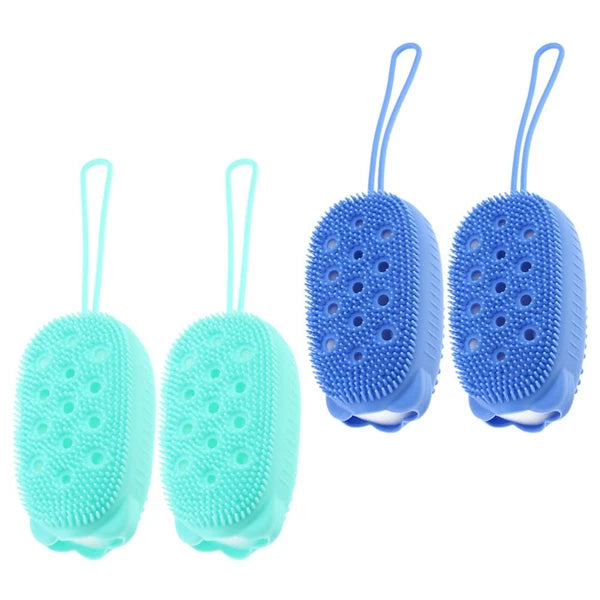 4 Pcs Scrub Brush Child Baby Shower Scrubber for Body Exfoliating Scrubbing