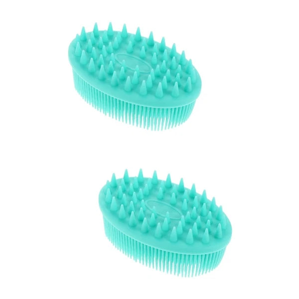 Baby Bath Brush Massage Scrubber Shower Brush Kids Silicone Hair Brush