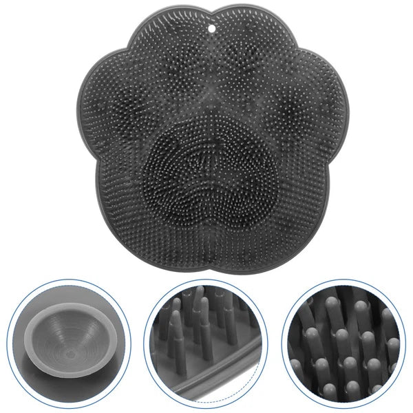 Bath Brush Foot Scrub Mat Back Scrubber Pad Bathroom Massage Cleaner