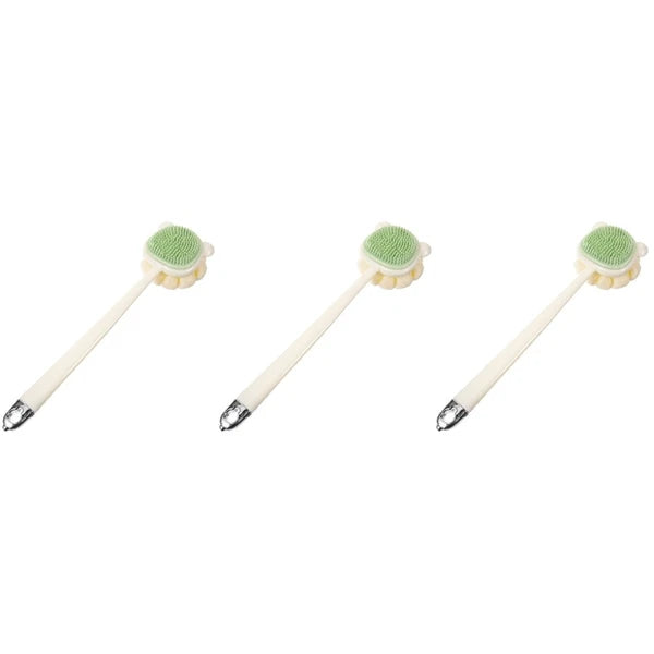 Long Handle Bath Brush Soft Bristles Back Scrubber for Shower Use