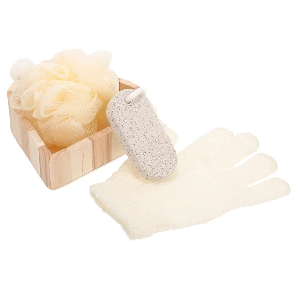 Heart-shaped Bath Brush Scrubber Body Exfoliating Sponge Bathing