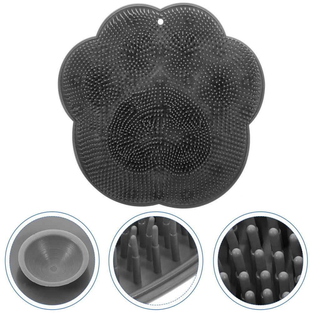 Bath Brush Foot Scrub Mat Back Scrubber Pad Bathroom Massage Cleaner