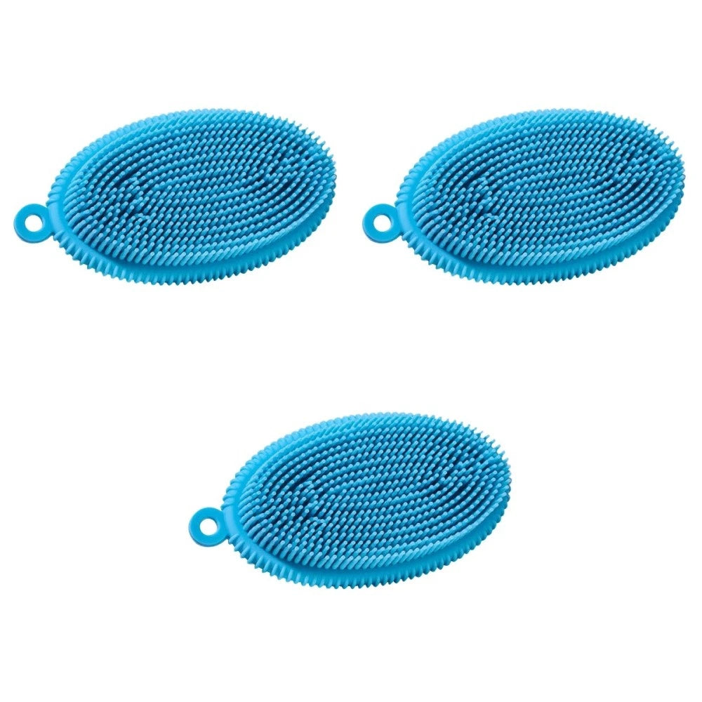 1pc Home Use Silicone Bath Brush Hair Washing Brush Bath Cleaning Brush