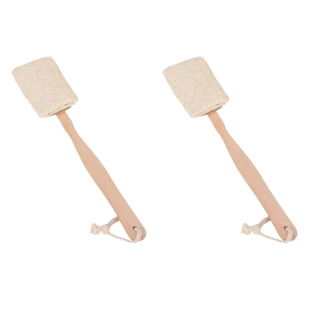 Long Handle Loofah Back Brush for Spa and Shower Experience Random Color