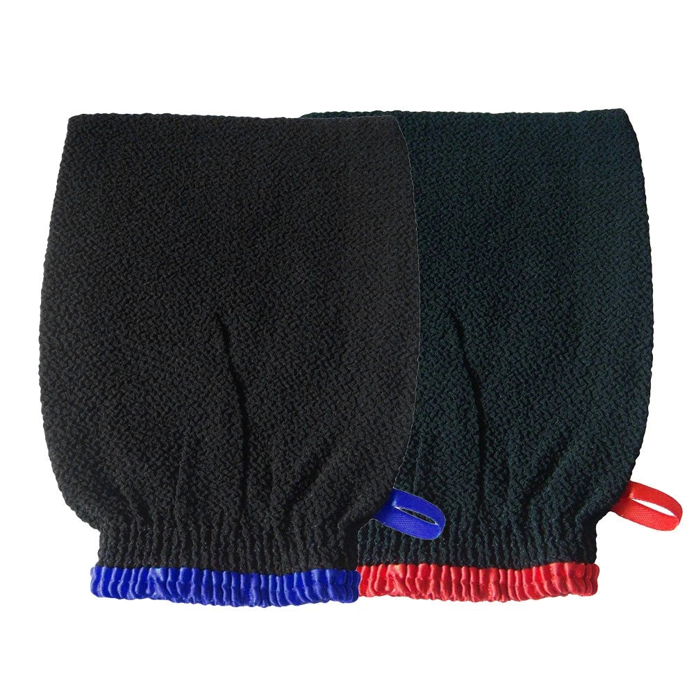 2 Pcs Exfoliating Gloves Bath Scrubber for Body Brush Exfoliator