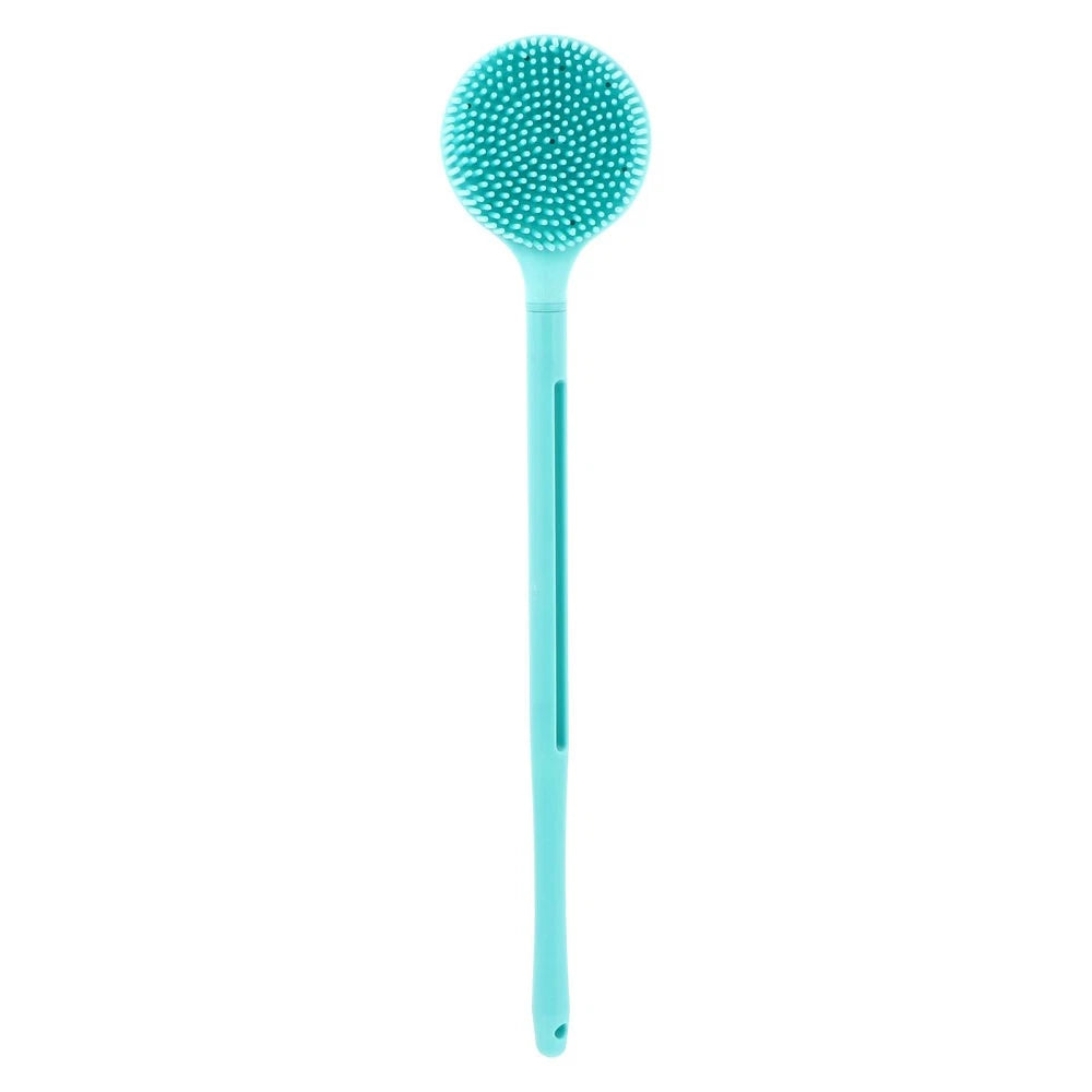 Massage Bubble Bathing Silicone Brush Scrubber Shower Brush with Long Handle