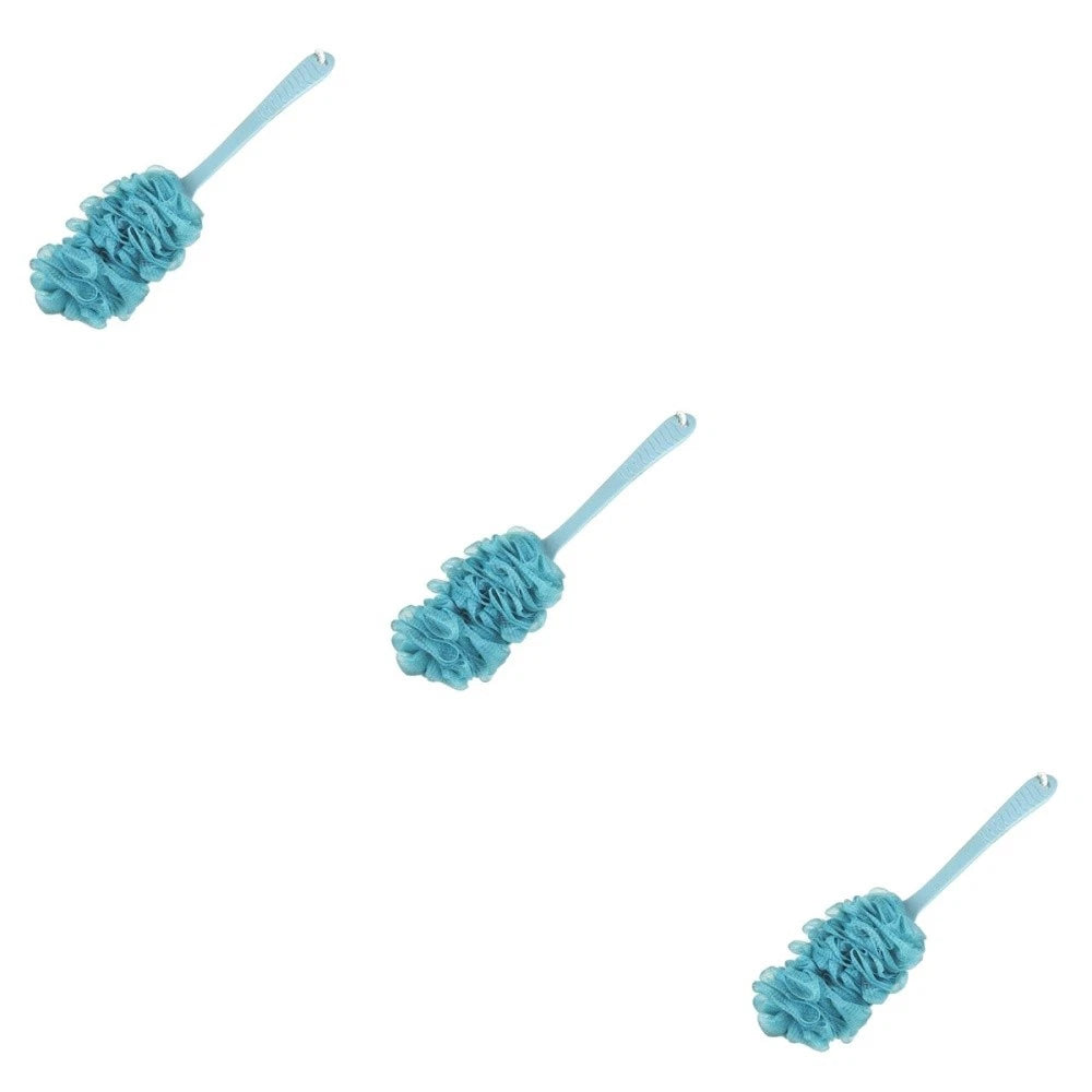 Bath Brush and Towel Body Shower Back Scrubber Scrubbing Long Handle