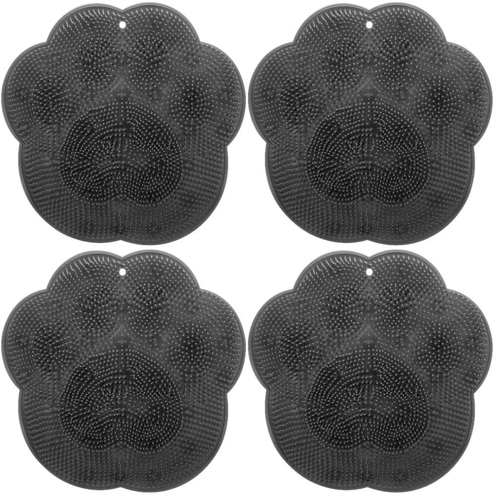 Bath Brush Foot Scrub Mat Back Scrubber Pad Bathroom Massage Cleaner