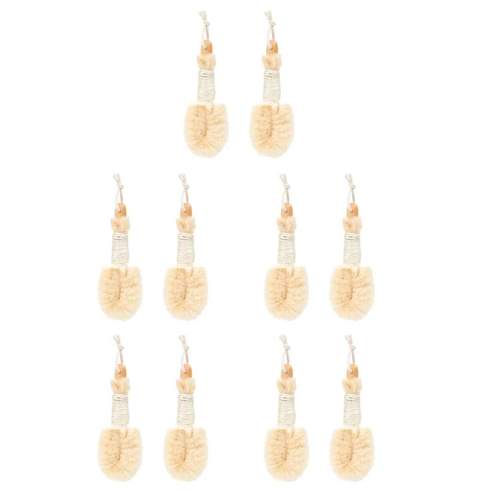 2 Pcs Silk Bath Brush Miss Exfoliating Loofah Scrubber for Body Shower