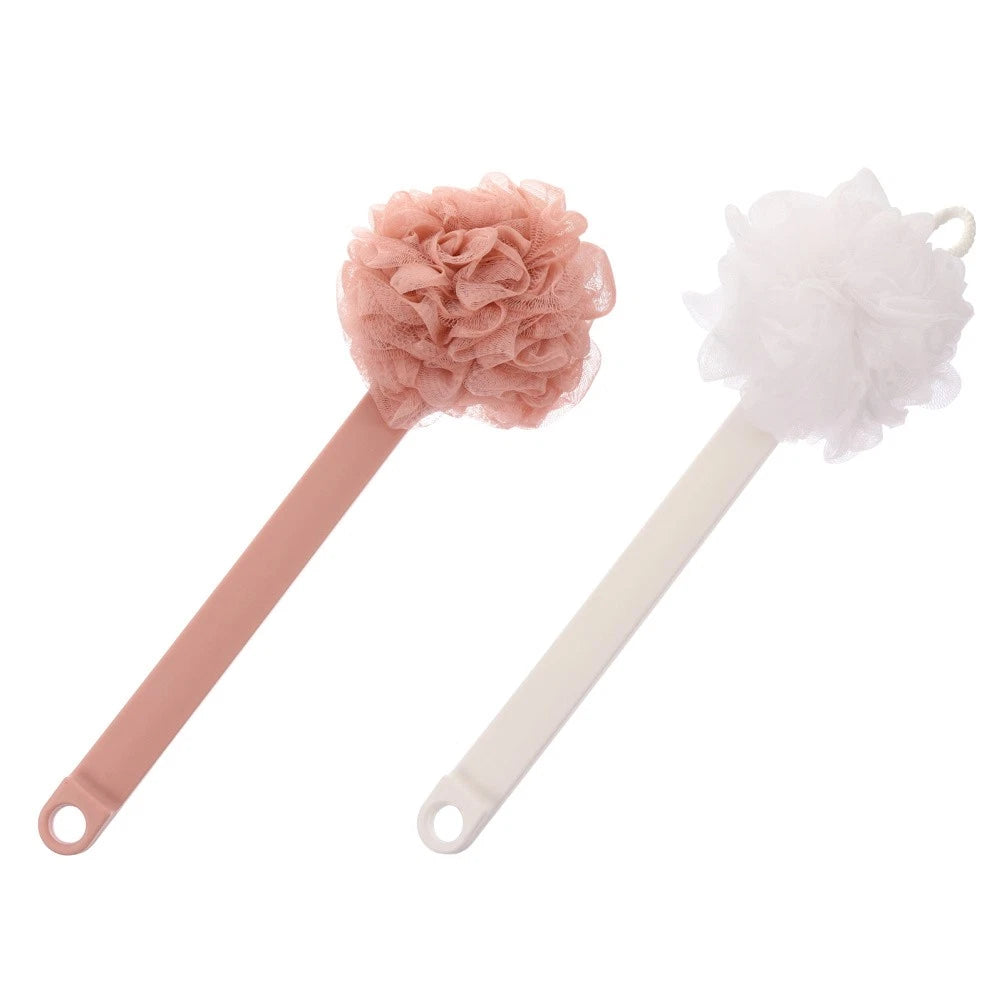 2pcs Long Handle Bath Brush Bristle Bathing Brush Household Long Handle Brush