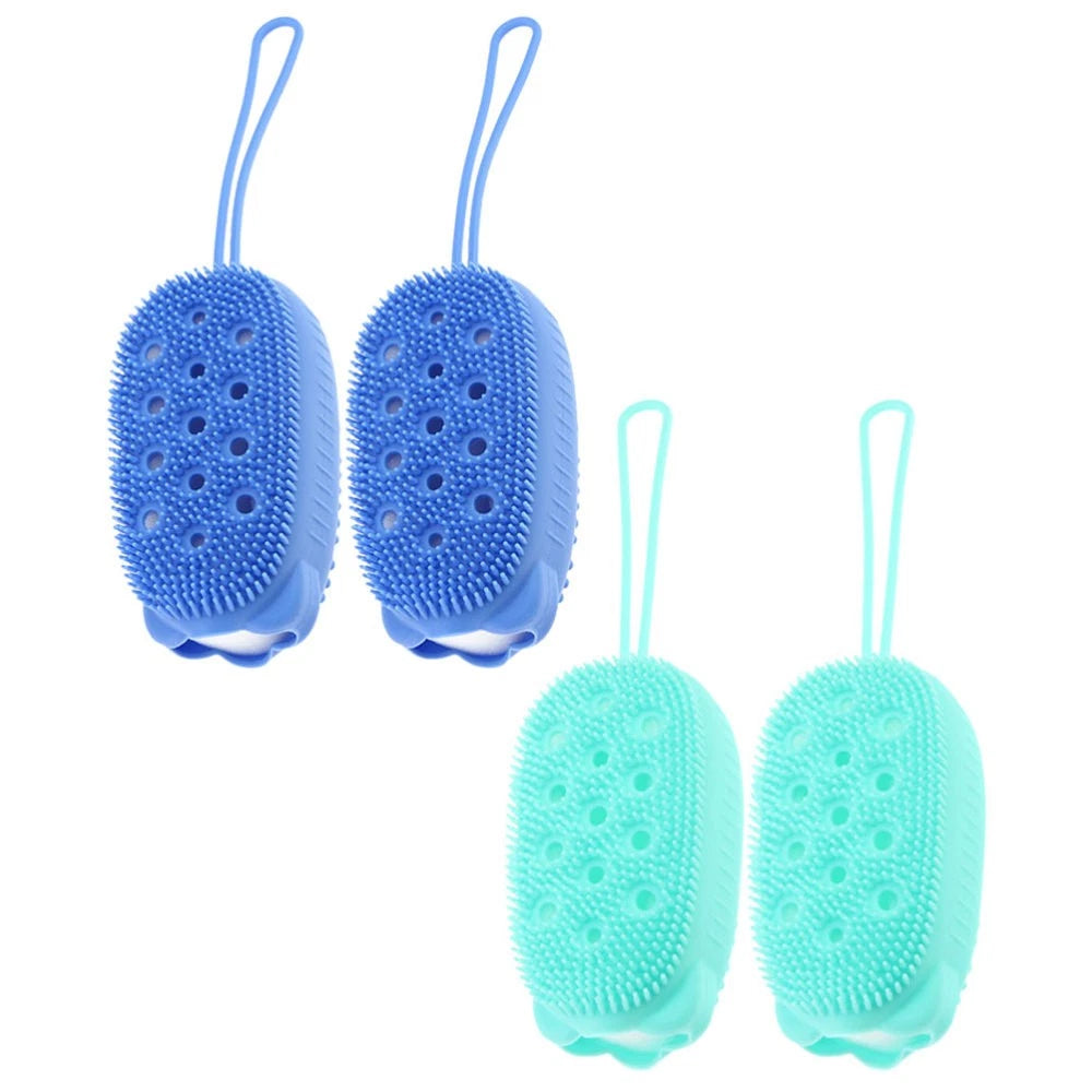 4 Pcs Scrub Brush Child Baby Shower Scrubber for Body Exfoliating Scrubbing