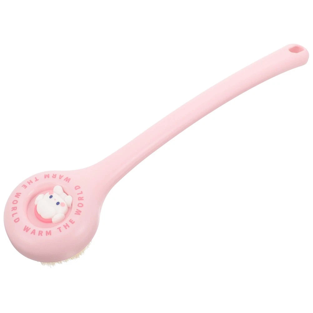Bath Brush Girl Body Exfoliator Scrubber Lotion Applicator for Back