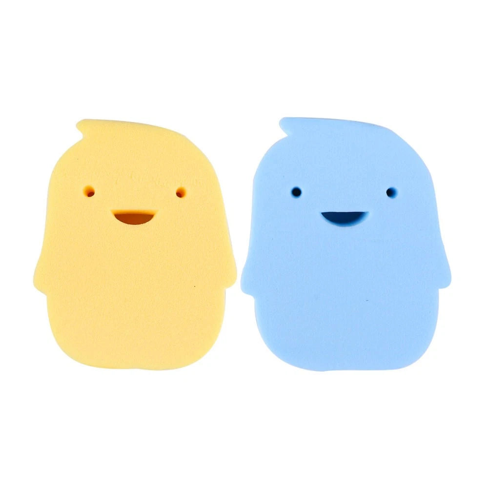 2 Pcs Baby Bath Rubbing Scrubber Infant Shower Sponge Body Bath Brush PVA