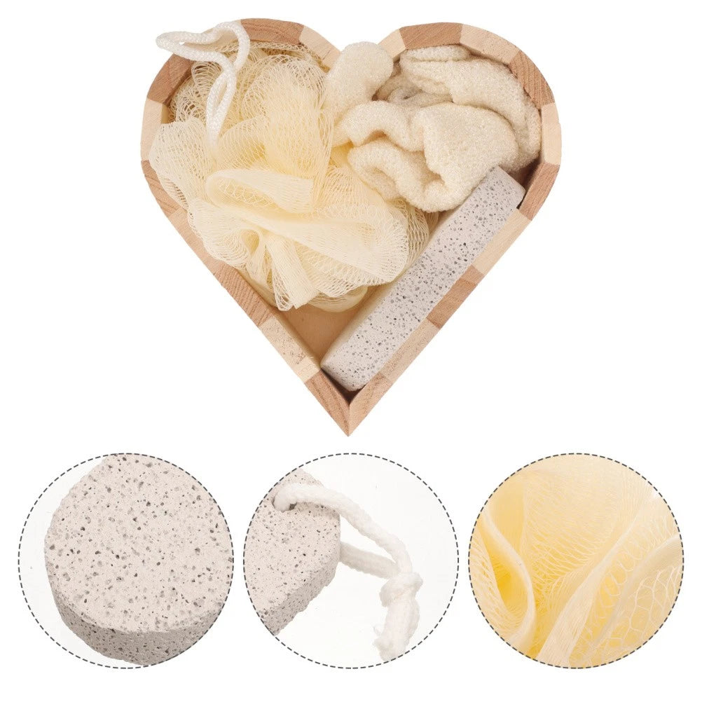 Heart-shaped Bath Brush Bathing Supplies Exfoliating Body Scrubber