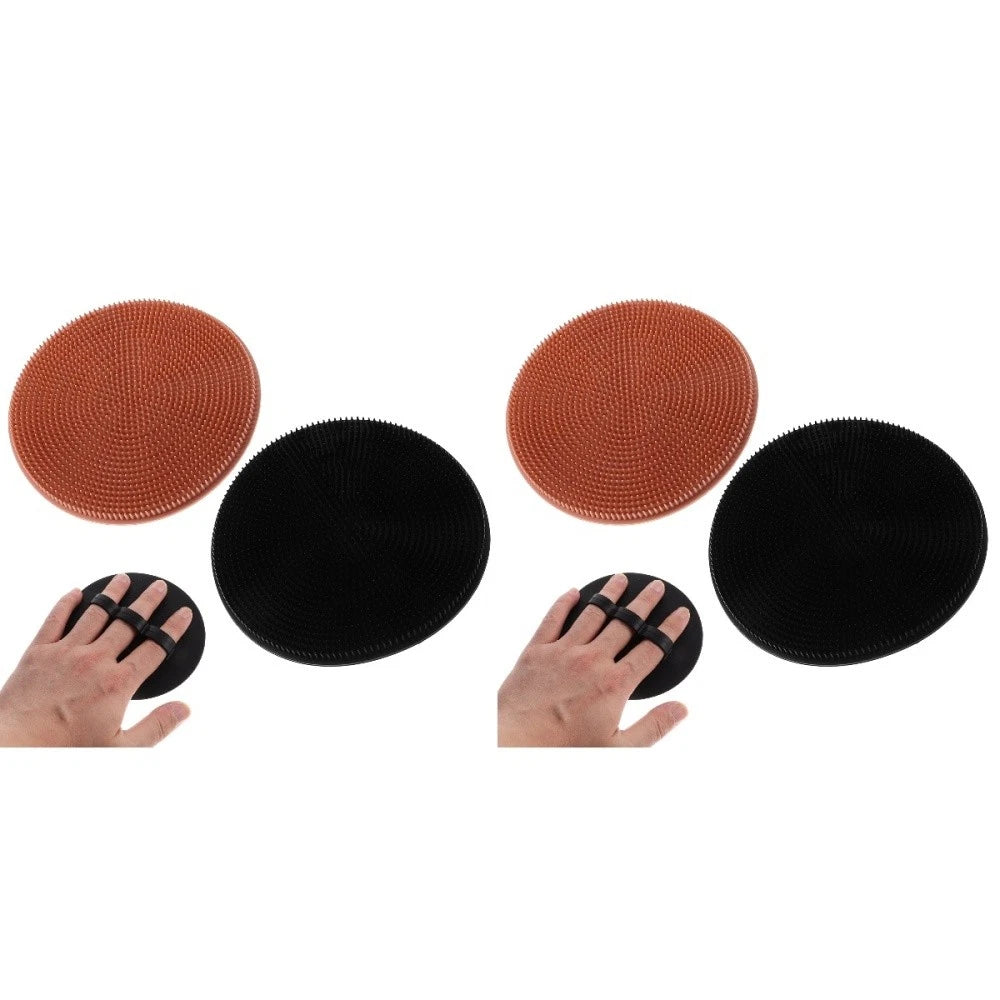 2 Pcs Bath Brush Travel Cleaning for Body Shampoo Scalp Massager