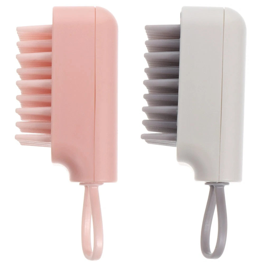 2 Pcs Bath Brush Pet Scrubber Shampoo Dispenser Shower Massagers