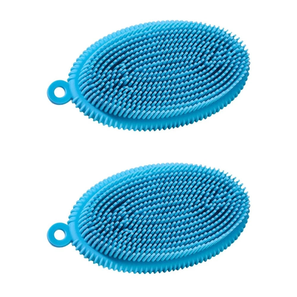 1pc Home Use Silicone Bath Brush Hair Washing Brush Bath Cleaning Brush