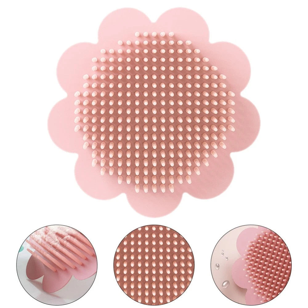 Silicone Baby Bath Brush Washing Brush Portable Bath Supplies for Baby