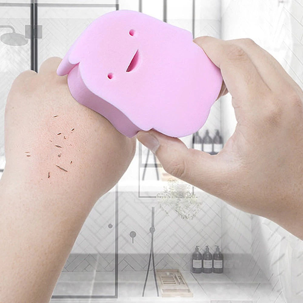 2 Pcs Baby Bath Rubbing Scrubber Infant Shower Sponge Body Bath Brush PVA
