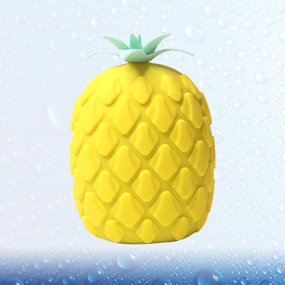 1Pc Silicone Bath Brush Cartoon Pineapple Shape Body Shower Brush Body