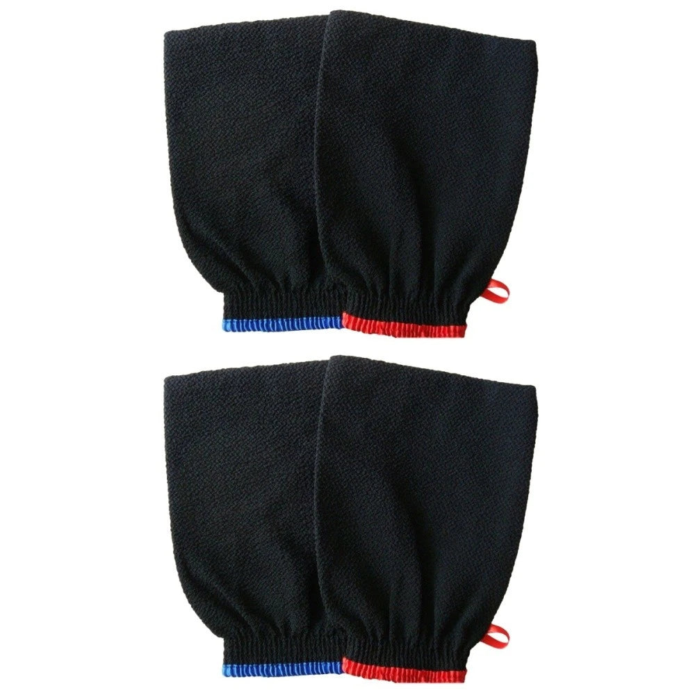 2 Pcs Exfoliating Gloves Bath Scrubber for Body Brush Exfoliator