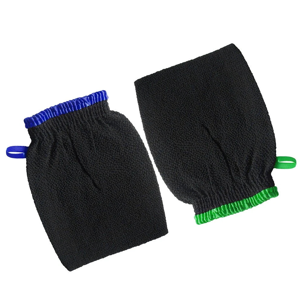 2 Pcs Exfoliating Gloves Bath Scrubber for Body Brush Exfoliator