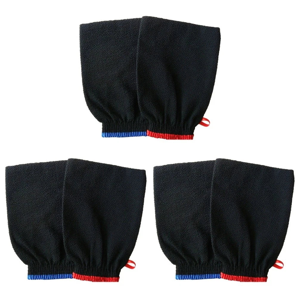 2 Pcs Exfoliating Gloves Bath Scrubber for Body Brush Exfoliator