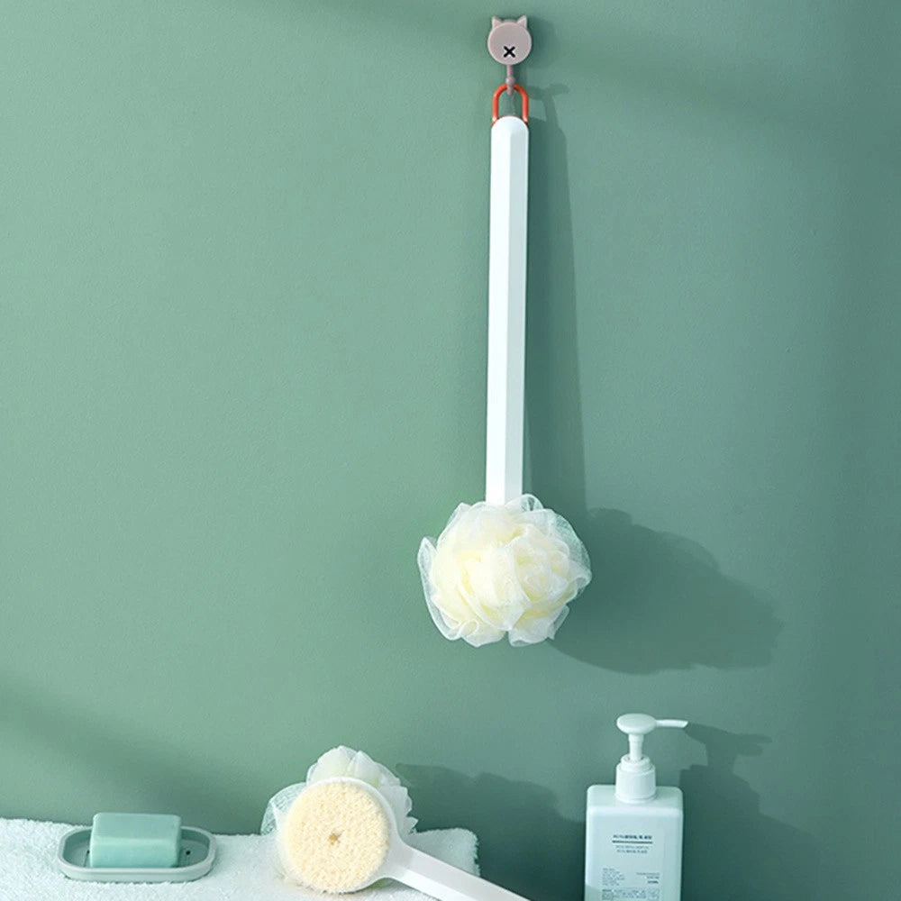 Long Handle Mud Brush Shower Body Bath Back Scrubber Bathing Supplies