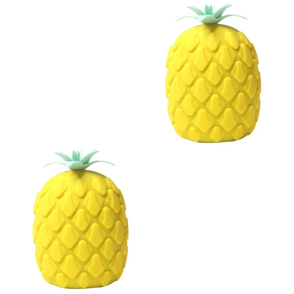 1Pc Silicone Bath Brush Cartoon Pineapple Shape Body Shower Brush Body