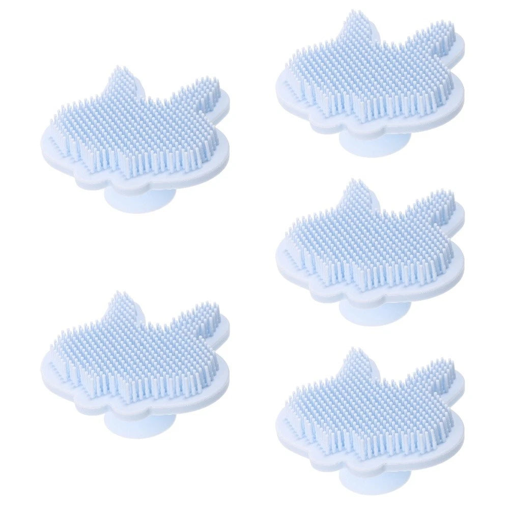 Silicone Bath Brush Child Baby Shower Exfoliating Scrubber Brushes
