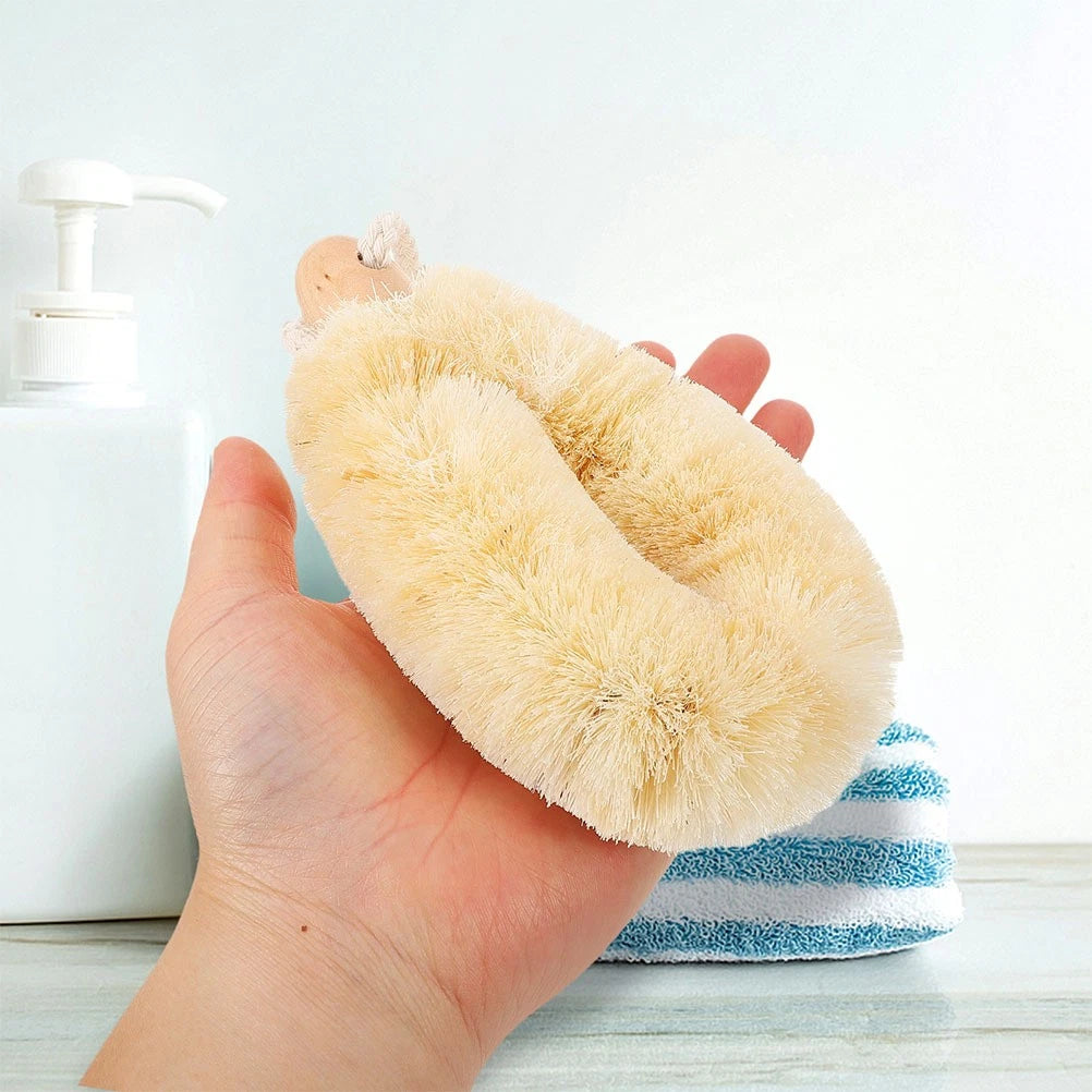 2 Pcs Silk Bath Brush Exfoliating Shower Body Brushes Miss Man Scrubbers for