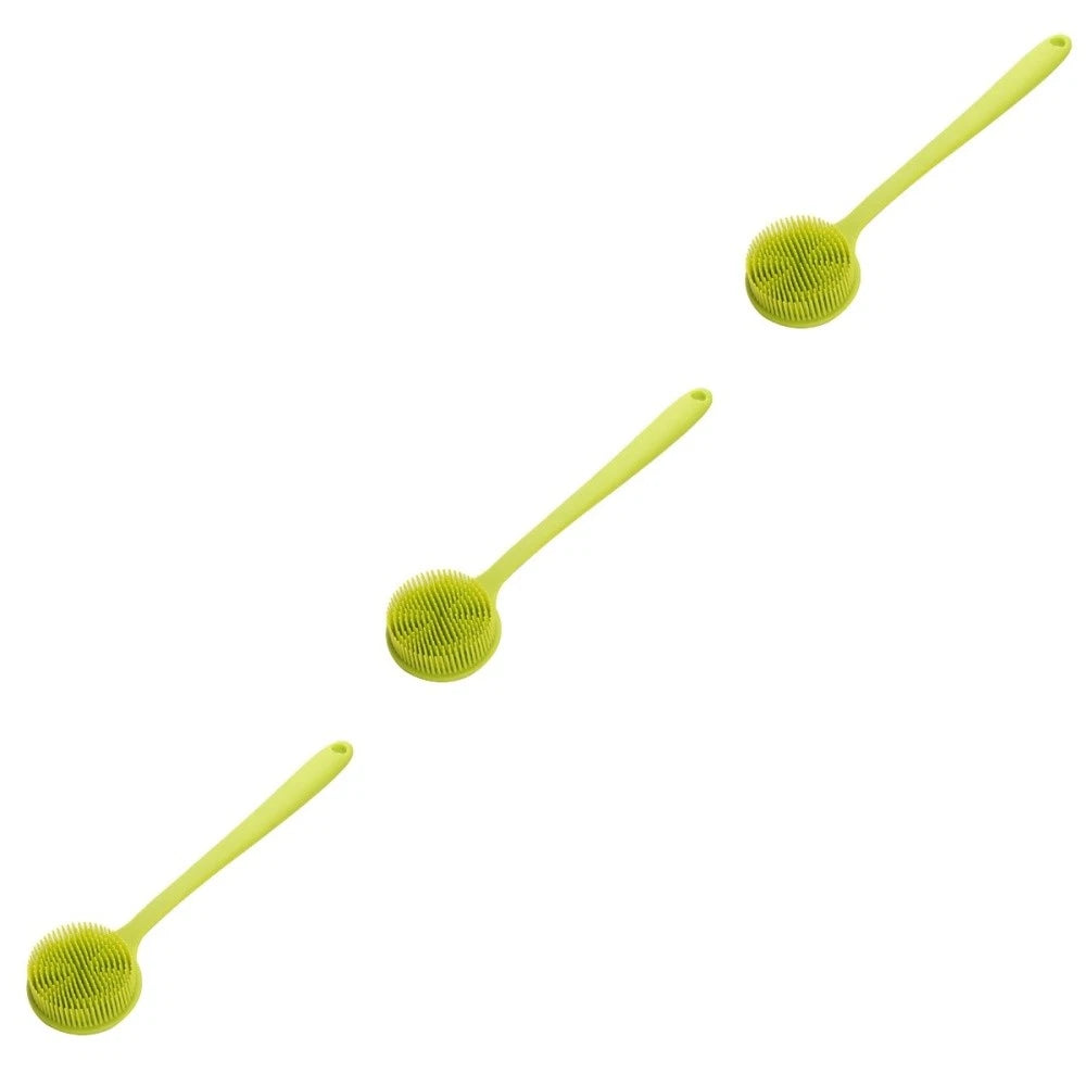 Silicone Body Brush Long Handle Shower Brush Body Scrub Bath Brush for Back