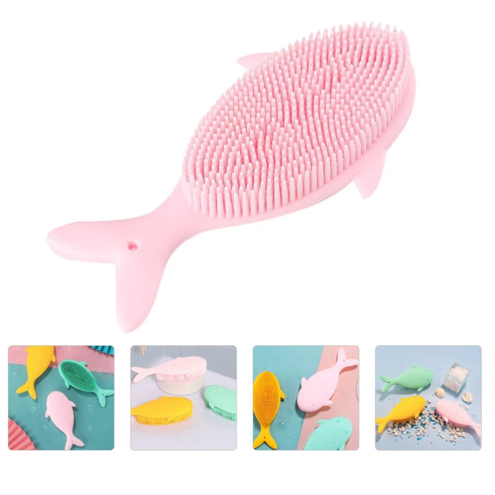 Newborn Toddler Baby Kids Bath Brush Shower Scrubber Exfoliating