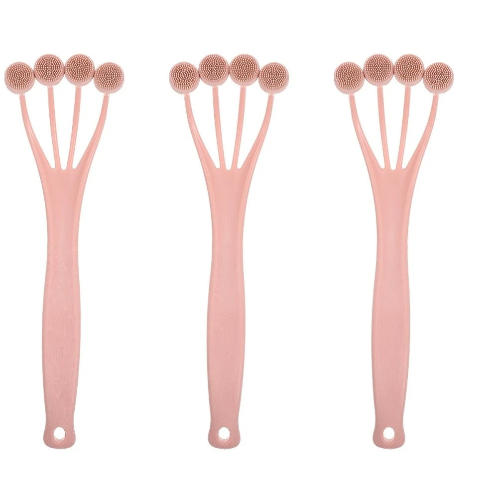 Exfoliating Bath Brush Back Scrubber Shower with Long Handle Body