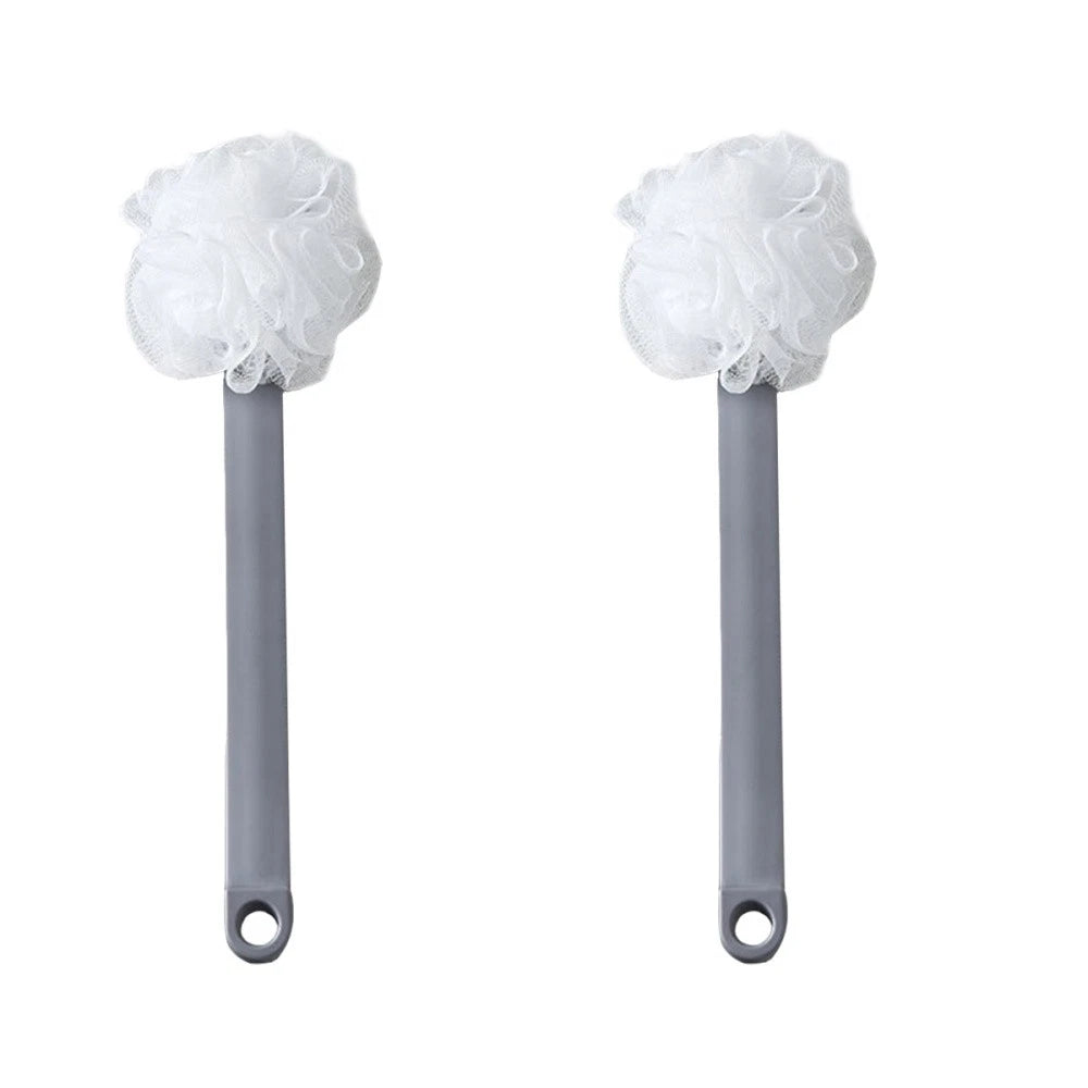 1pc Bath Scrubber Body Cleaning Brush Skin Massager Bathing Accessory (Gray)