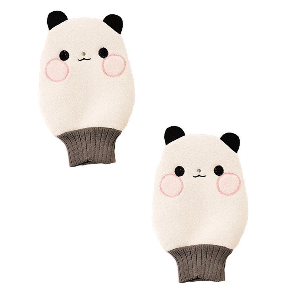 2 Pcs Back Scrub Bath Towel Body Exfoliator Mitt Child Practical Brush